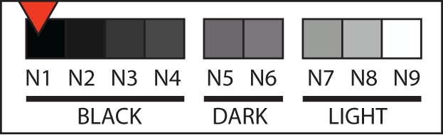 Body tone N1 swatch, jet black